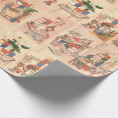 Die Bücher und Objekte eines koreanischen Gelehrte Geschenkpapier (Ecke)