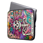 Die Bücherwurm Laptopschutzhülle (Vorderseite Links)