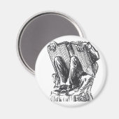 Die Bücherwurm Magnet (Vorderseite/Rückseite)