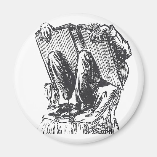 Die Bücherwurm Magnet (Vorne)