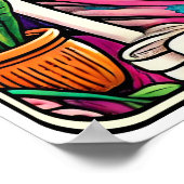 Die Bücherwurm Poster (Ecke)