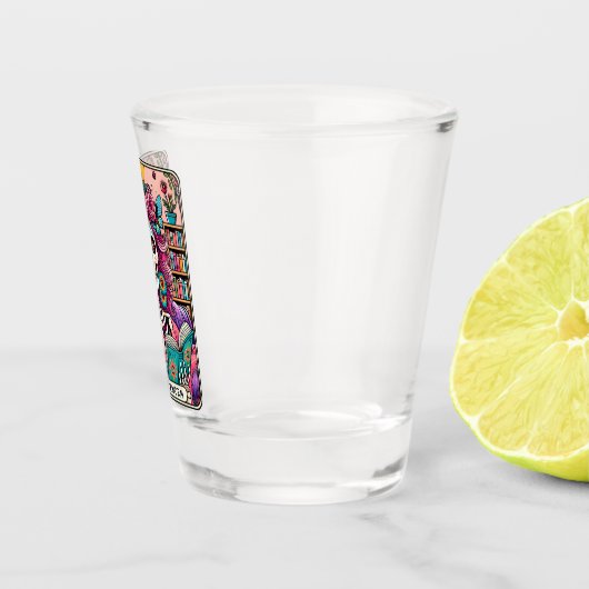 Die Bücherwurm Schnapsglas (Rechts)