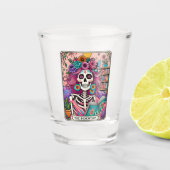 Die Bücherwurm Schnapsglas (Vorderseite)