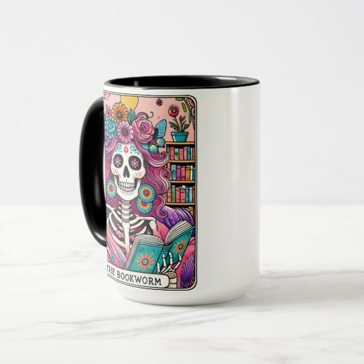 Die Bücherwurm Tasse (Vorderseite Links)