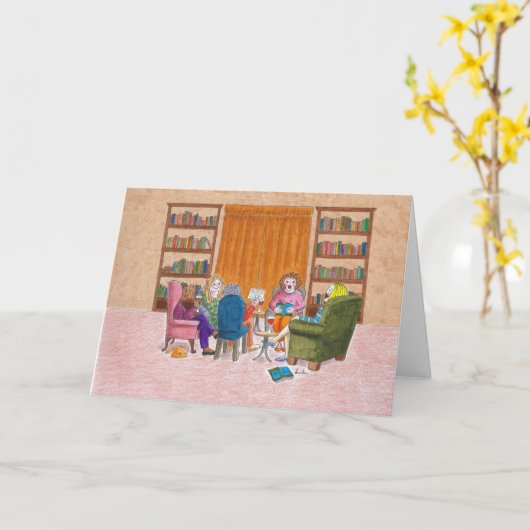 Die Buchgemeinschaft Karte (Gelbe Blume)