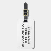 Die Buchhalter machen das! Gepäckanhänger (Vorderseite vertikal)