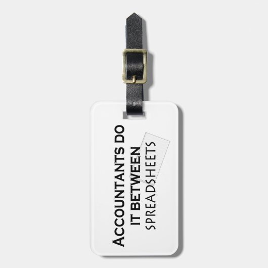 Die Buchhalter machen das! Gepäckanhänger (Vorderseite vertikal)