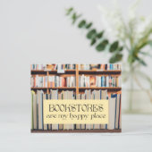 Die Buchhandlungen sind meine Postkarte (Stehend Vorderseite)