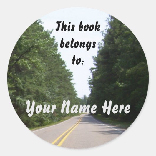 Die Buchschilder des Reisenden Runder Aufkleber (Vorderseite)