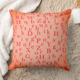 Die Buchstaben des Alphabets Kissen