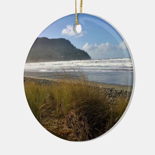 Die Bucht am Meer, Oregon Keramik Ornament (Links)