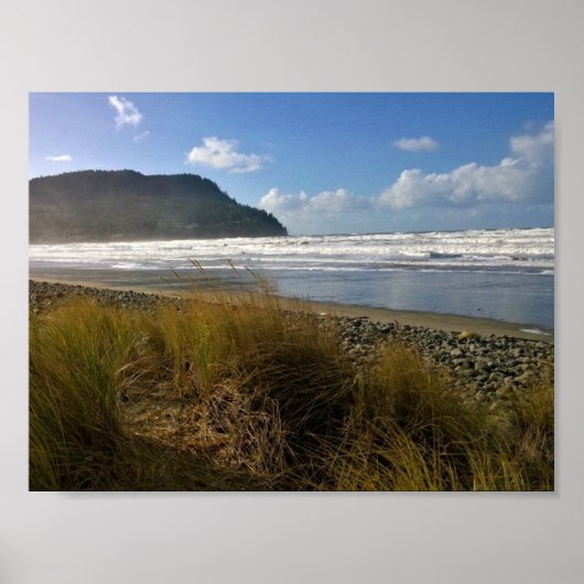Die Bucht am Meer, Oregon Poster (Vorne)