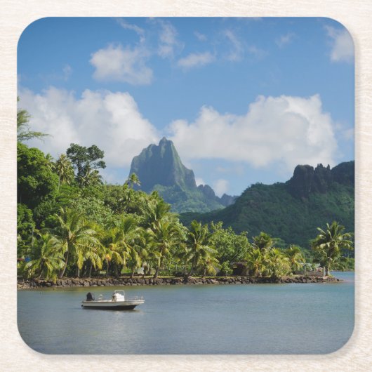 Die Bucht des Kochs, Moorea Untersetzer (Vorderseite)