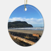 Die Bucht direkt am Meer, Oregon Keramik Ornament (Links)