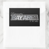 Die Bucht Rechteckiger Aufkleber (Tasche)