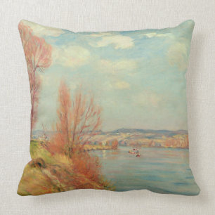 Die Bucht und der Fluss, 1901 (Öl auf Leinwand) Kissen