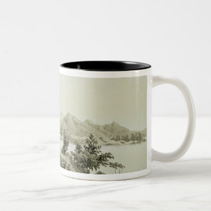 Die Bucht und die Insel von Hong Kong, überziehen Zweifarbige Tasse