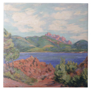 Die Bucht von Agay, c.1905 (Öl auf Leinwand) Fliese