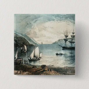 Die Bucht von Annapolis, c.1880 Button