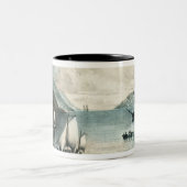 Die Bucht von Annapolis, c.1880 Zweifarbige Tasse (Mittel)