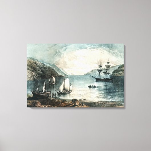 Die Bucht von Annapolis, um 1880 Leinwanddruck (Vorderseite)