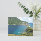 Die Bucht von Dominica Postkarte (Stehend Vorderseite)