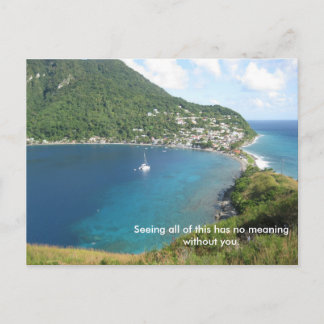 Die Bucht von Dominica Postkarte