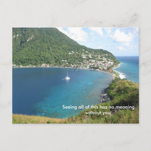 Die Bucht von Dominica Postkarte (Vorderseite)