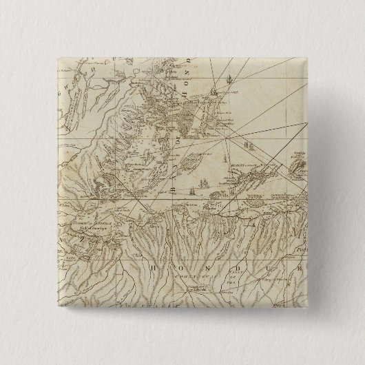 Die Bucht von Honduras Button (Vorderseite)