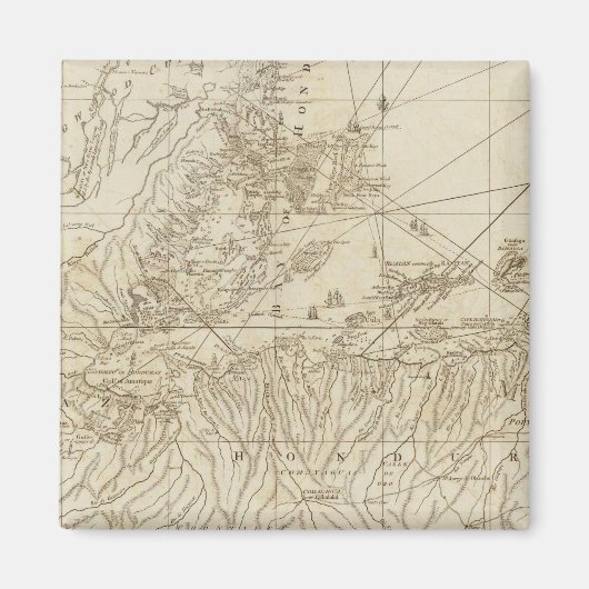 Die Bucht von Honduras Magnet (Vorne)