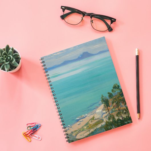 Die Bucht von Tunis am Morgen | Sir John Lavery Notizblock