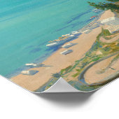 Die Bucht von Tunis am Morgen | Sir John Lavery Poster (Ecke)