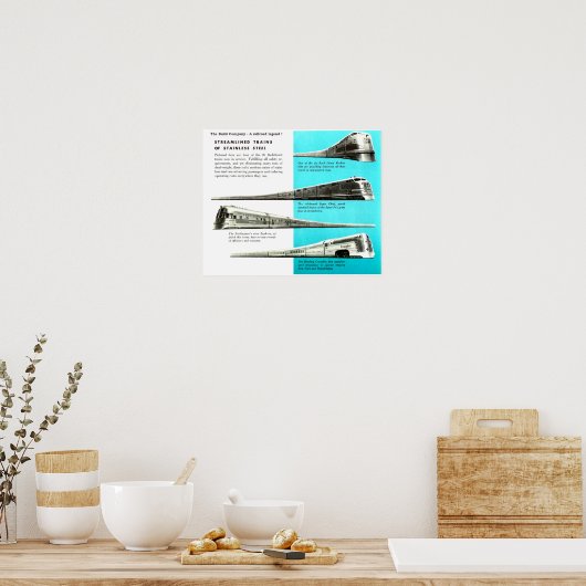 Die Buddgesellschaft - ein Eisenbahnbündnis Poster (Küche)