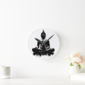 Die Buddha-Wanduhr Runde Wanduhr (Zuhause)