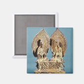 Die Buddhas Prabhutaratna und Sakyamuni Magnet (Vorderseite/Rückseite)