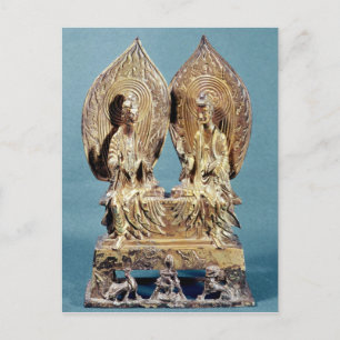 Die Buddhas Prabhutaratna und Sakyamuni Postkarte