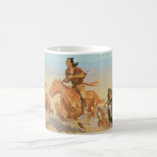 Die Buffalo-Läufer, das große Horn-Becken von Remi Kaffeetasse (Mittel)