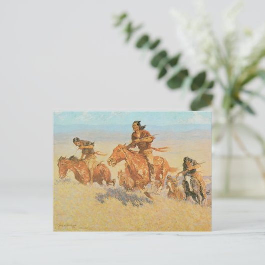 Die Buffalo-Läufer, das große Horn-Becken von Remi Postkarte (Stehend Vorderseite)