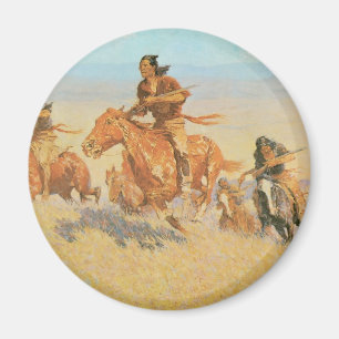 Die Buffalo Runners, Big Horn Basin von Remington Magnet