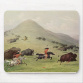 Die Büffel-Jagd, c.1832 Mousepad (Vorne)