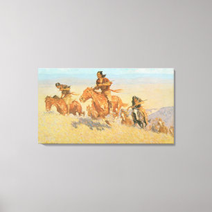 Die Büffeljäger, Big Horn Basin von Remington Leinwanddruck