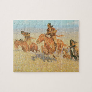 Die Büffelläufer, Big Horn Basin von Remington Puzzle