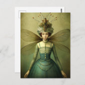 Die Bug Lady Creepy Retro Postkarte (Vorne/Hinten)