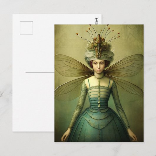 Die Bug Lady Creepy Retro Postkarte (Vorne/Hinten)