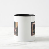 Die Bühne kommt, c.1830 an Tasse (Zentrum)