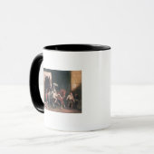 Die Bühne kommt, c.1830 an Tasse (Vorderseite Links)