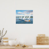 Die Bühne umkreisen Poster (Küche)