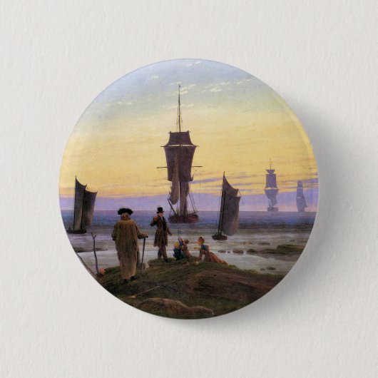 Die Bühnen des Lebens durch Caspar David Friedrich Button (Vorderseite)