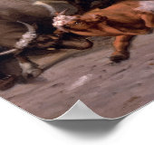 Die Bullen und Bären auf dem Markt, 1879 Poster (Ecke)