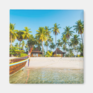 Die Bungalowe des Fremdenverkehrsorts auf dem Magnet